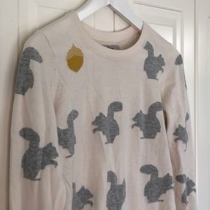 Bass Squirrel Cotton Crewneck Sweater